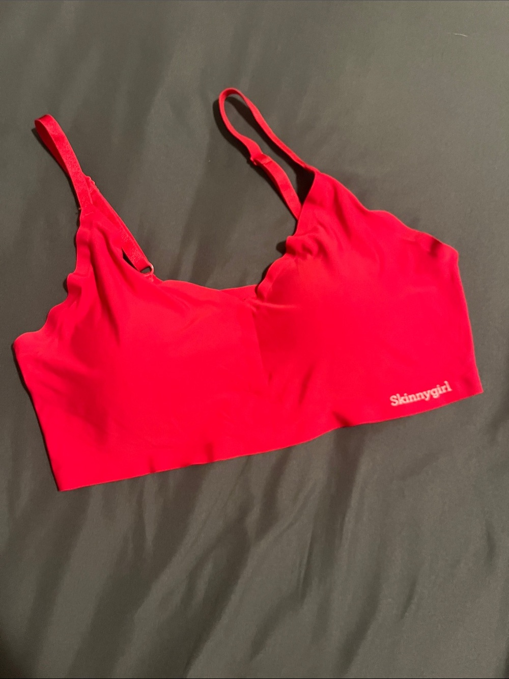 Skinnygirl Bright Red Wireless Seamless Bralette